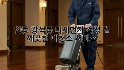안동 광석동 미세먼지 걱정 끝! 깨끗한 대청소 서비스